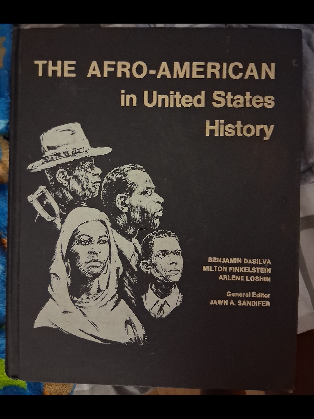 The Afro-American in United States History - Black Hardcover Art Print